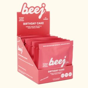 BEEJ BIRTHDAY CAKE MOUTH WATERING GUMMIES (BOX OF 12)