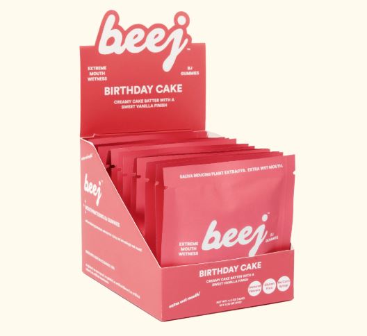 BEEJ BIRTHDAY CAKE MOUTH WATERING GUMMIES (BOX OF 12)
