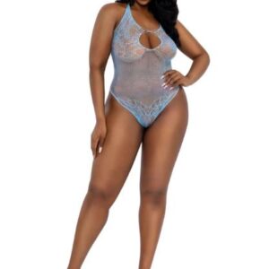 DREAMGIRL PLUS ASHLEY TEDDY ARCTIC BLUE OSQ