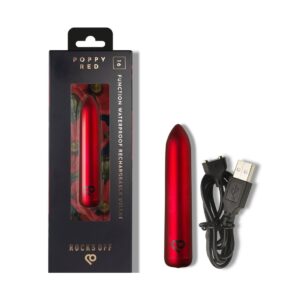 POPPY RED RECHARGEABLE BULLET