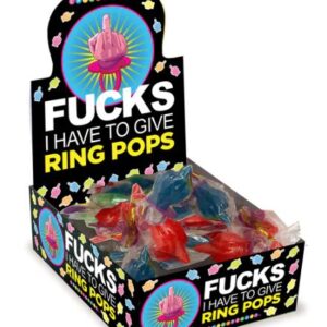 FUCKS TO GIVE RING POP 30PC