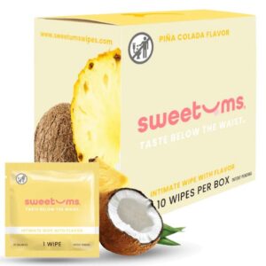SWEETUMS PINA COLADA FLAVORED WIPES 10 PC