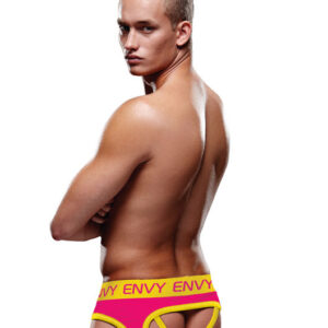 ENVY SOLID JOCK PINK/YELLOW M/L