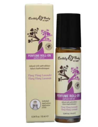 EARTHLY BODY AT NIGHT ROLL-ON PERFUME APHRODISIAC COLLECTION YLANG YLANG LAVENDER 10ML