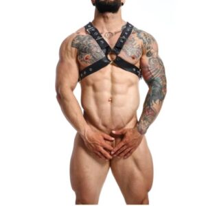 MALE BASICS DNGEON CLASSIC CROSS HARNESS BLACK O/S
