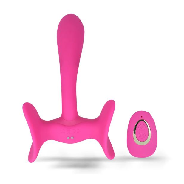 PAISLEE DUAL MOTOR THIIGH HOLD VIBRATOR PINK
