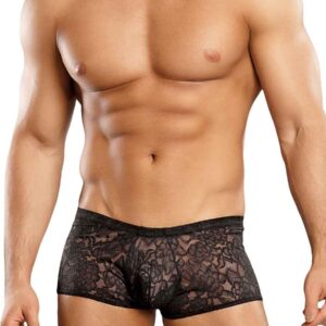 MINI SHORT STRETCH LACE BLACK MEDIUM