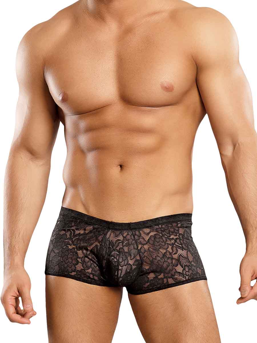 stretch-lace-mini-short-black
