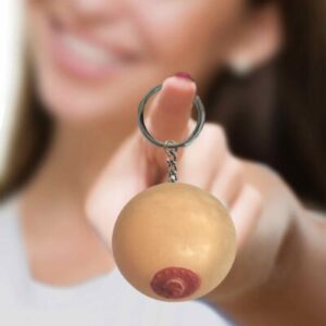 SUPER FUN KEY CHAIN ONE SQUISHY BOOB