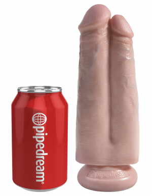KING COCK 7 IN TWO COCKS ONE HOLE LIGHT